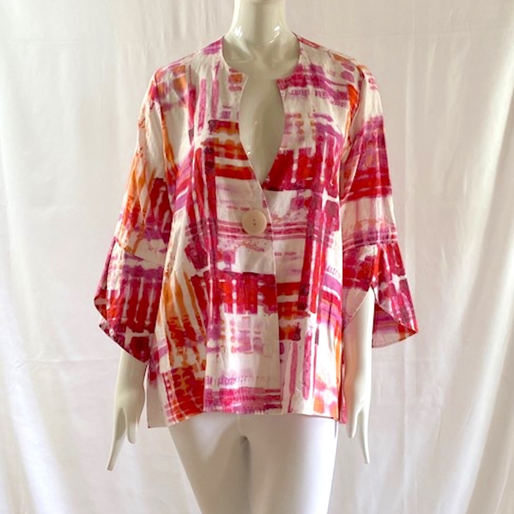 *NEW LINEN TOP BLOUSE